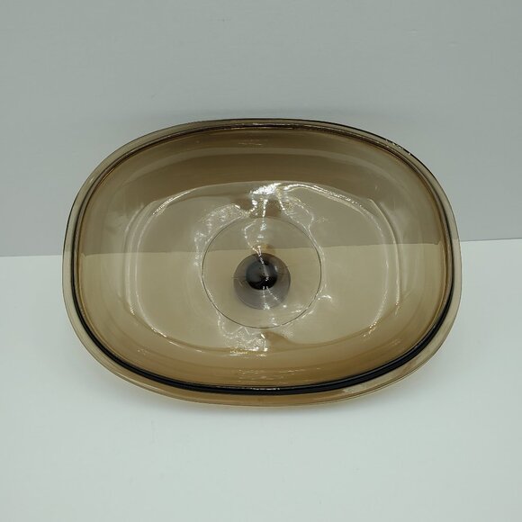 Corning Vision 4 Quart Oval Roaster Visions Amber Dutch Oven Covered Casserole - Picture 6 of 14